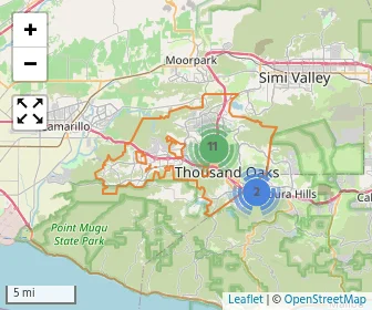 Area schools map